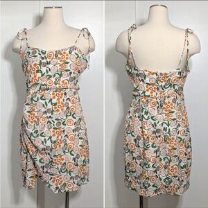 Lush Orange Spaghetti Strap Sundress Mini​